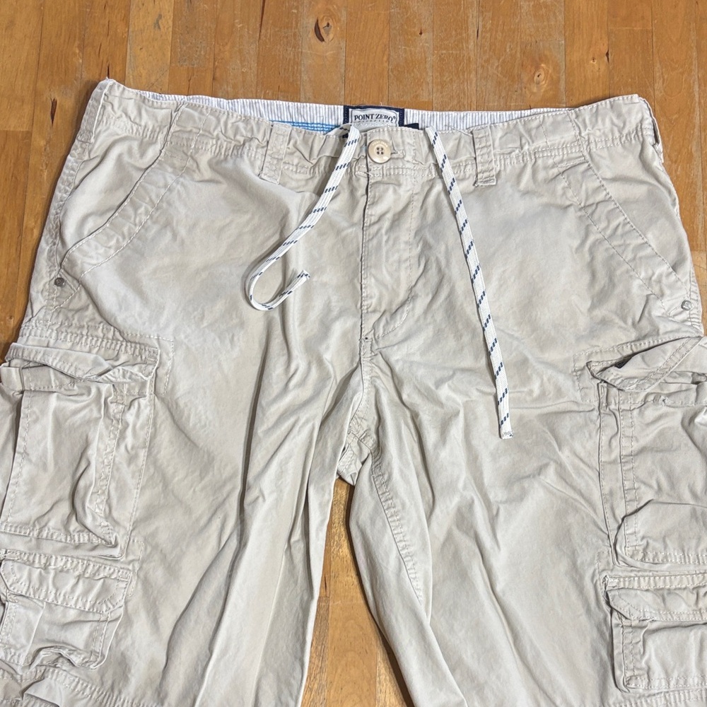 Point Zero Men’s Light Beige Cargo Pants